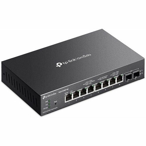 TP-Link SG2210XMP-M2 Omada Access Pro 8-Port 2.5GBASE-T and 2-Port 10GE SFP+ Smart Switch with 8-Port PoE+