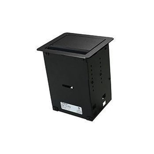 Wiremold TB672AUBKF InteGreat Field Wired AV Table Box with USB, Black, TAA Compliant
