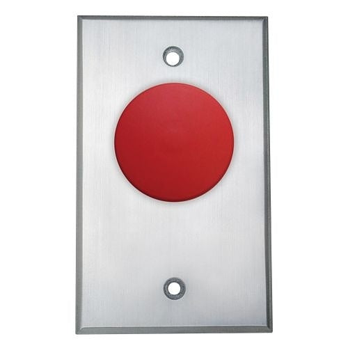 Camden CM-4040 MUSHRM Push Button, Momentary, Normally Closed, Red