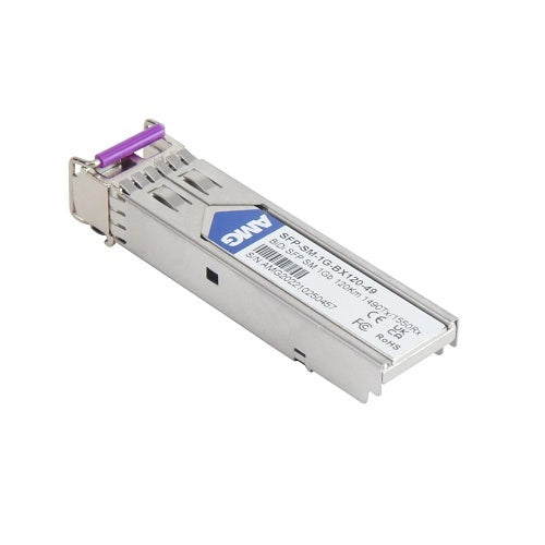 AMG Systems SFP-SM-1G-BX120-49 SFP Singlemode, LC Connector, 1490nm Tx / 1310nm Rx, 1Gb, 1-Fiber, 120Km