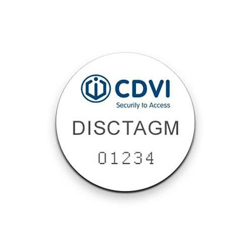 CDVI DISCTAGM Mini Access Control PVC Adhesive Tag, 25-Pack