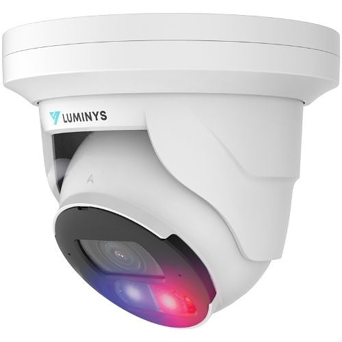 Luminys N5T-8DA2 8MP IP LumiDeterrent Turret Camera, 2.8mm Fixed Lens