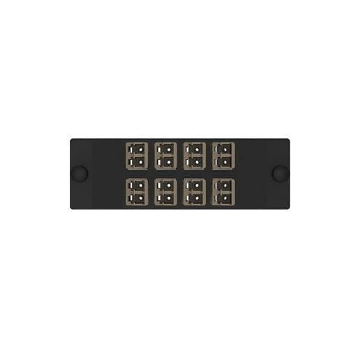 Panduit FAP8WLLBLBDLCZ 8 Position Keyed Standard Duplex, Light Brown