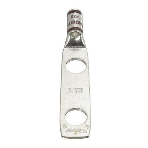 Panduit LCD2-12-Q Compression Connector Lug, 2-Hole, #2AWG, Copper