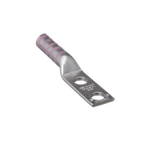 Panduit LCC1/0-38D-X Compression Connector Lug, 2-Hole, 1/0AWG, Copper