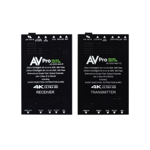 AVPro Edge AC-EXO-444-KIT Fiber Optic Extender Kit, 18Gbps, 1.25 mi