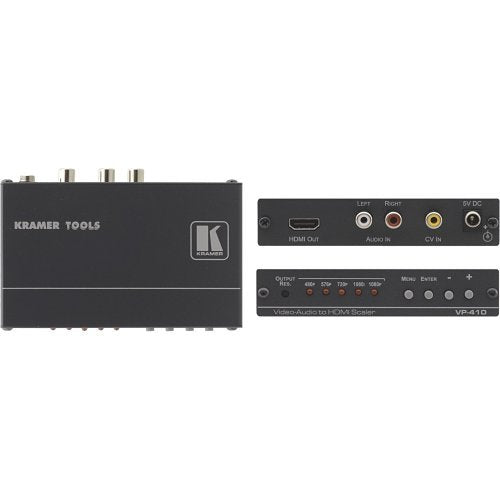 Kramer 90-041090 VP-410 Composite Video and Stereo Audio to HDMI Scale
