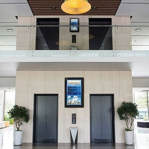 Peerless-AV KIP643 On-Wall Kiosk Portrait Enclosure for 43\\" Displays, Black