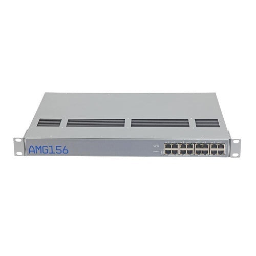 AMG Systems AMG156-8GAT-RP240 1U 19" Rackmount Industrial PoE Injector with 8x 30W Ports, Dual PSU