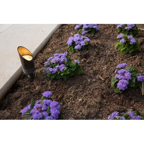 FX Luminaire NP-9LED-LS-BZ Designer Collection Series NP Accent Light, 11.1W, 12.2VA, 60° Angled Long Shroud, Black