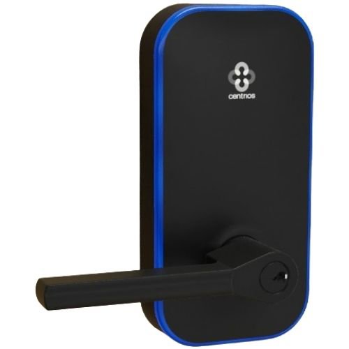 Centrios CEB100-TB-BSP-PARA-CE234S-497-KR Cylindrical Lock Key-in-Lever, Taylor Bay, PARA, 2 3/4\\" Backset Square Corner Latch, ANSI 4 7/8\\", Black Suede Powdercoat