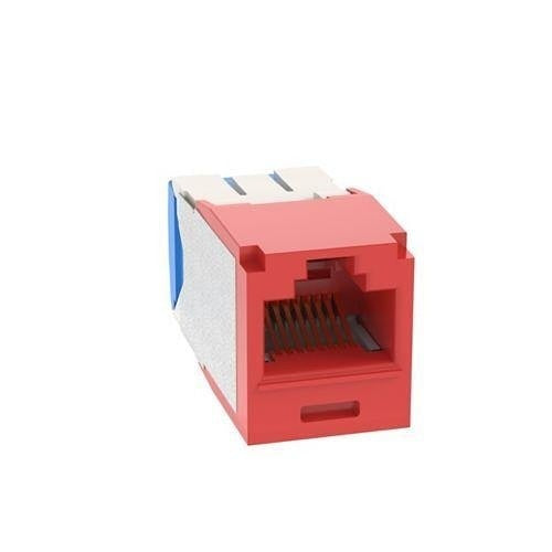 Panduit CJ6X88TGRD-C Mini-Com Module Cat 6A UTP Keystone Jack, 8 Pos 8 Wire