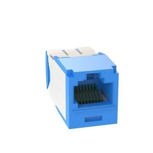 Panduit CJK6X88TGBU Mini-Com CAT6a UTP RJ45 TG Keyed Jack Module, Blue