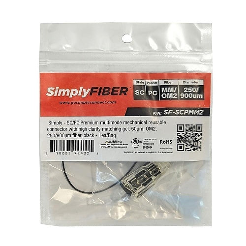 SimplyFIBER SF-SCPMM2 Mechanical Connector, SC/PC, Multimode