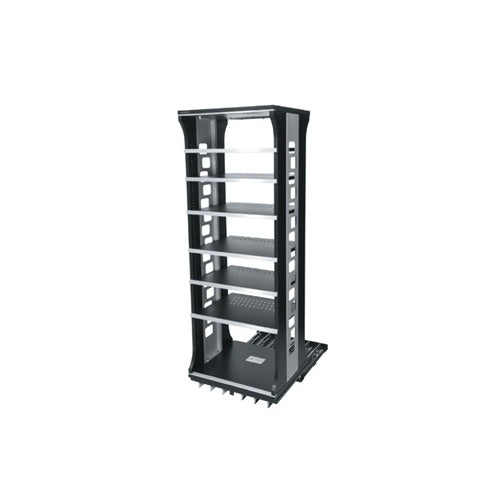 Middle Atlantic ASR-60-HD Slide and Rotating 9-Shelf System with Thermal Ventilation, 60" Height