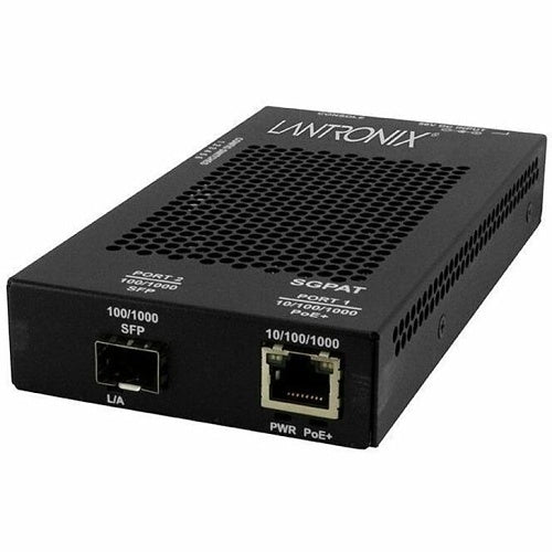 Lantronix SGPAT1040-105-JP 10/100/1000 Power Over Ethernet Plus RJ-45 to Open Dual Speed Small Form-Factor Pluggable Power Over Ethernet