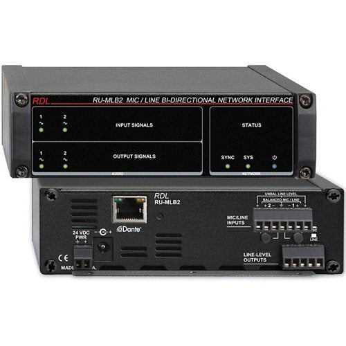 RDL RU-MLB2 Mic/Line Bi-Directional Network Interface