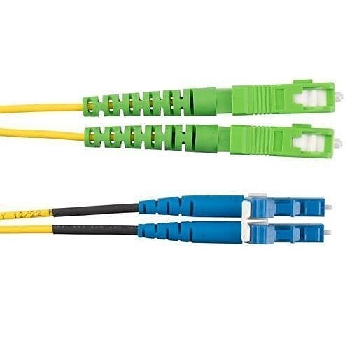 Panduit F92ERANLNSNM010 Fiber Optic Patch Cord, OS2 2-Fiber 1.6mm PC OFNR Silver Coated Copper/APC to Line Card1 Duplex, 10m