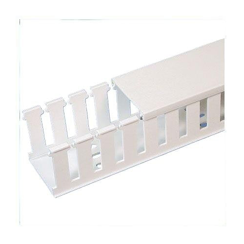 Panduit NE3X3WH6 Cable Duct, 3x3x6\', Halogen-Free, White