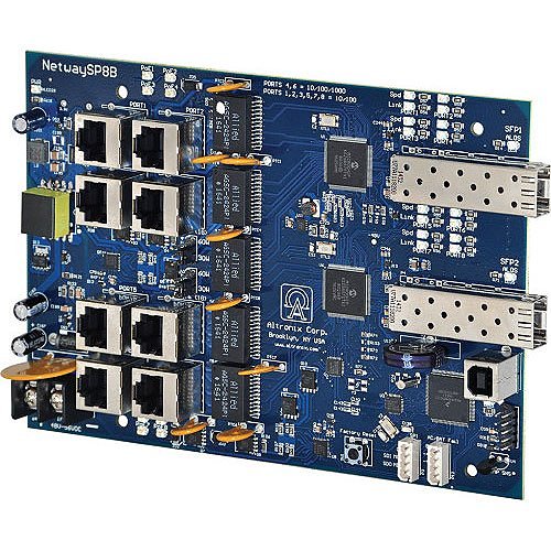 NetWay 8-Port PoE+ Switch Board Image of AX-NETWAYSP8