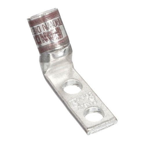 Panduit LCDXN2-14AH-E Compression Connector Lug, 2-Hole, #2AWG, Copper