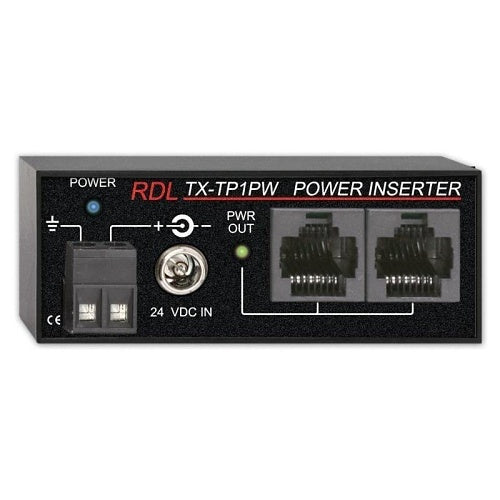 RDL TX-TP1PW Single Output Power Inserter for Twisted Pair Units