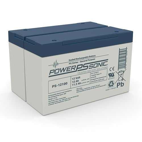 Power Sonic 12100F2 12V, 12 Ah, Sealed Lead-Acid, Battery Pack
