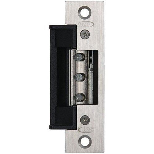 RCI 7114 7 Series Centerline Electric Strike, Fail Secure, 12VDC, 1-1/4"W x 4-7/8"H, Brushed Stainless Steel