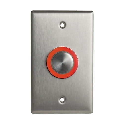 Camden CM-9600 Illuminated Piezoelectric Push Button, Single Gang Faceplate, Blank