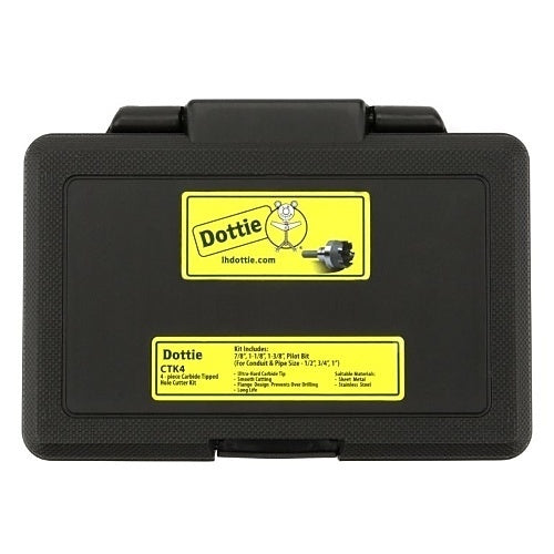 Dottie CTK4 4-Piece Carbide Hole Cutter Kit