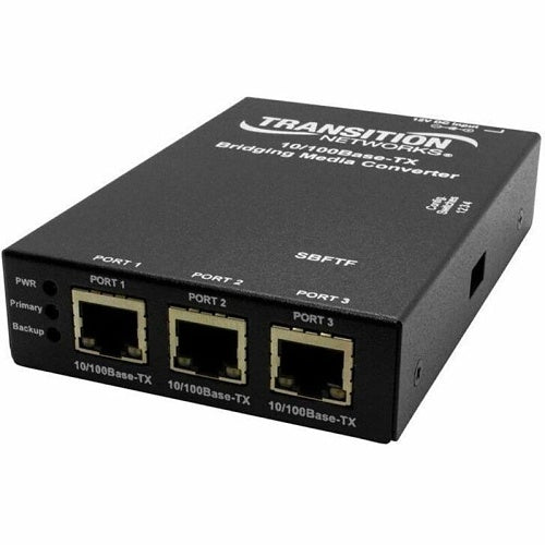 Lantronix SBFTF1010-130-JP Transceivers/Media Converters, 10/100BASE-TX Bridging Media Converter with JP PS