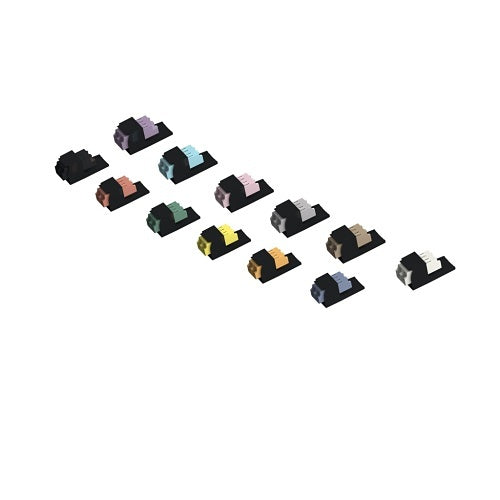Panduit CMDSROLCZBL Mini-Com Duplex LC Rose Adapter, SR/SR, Non-Keyed Adapter, Black Module