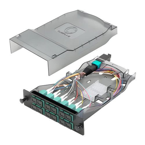 Cleerline CTG-MTSC12-MM-B2 HD MTP Elite 12-Fiber Cassette, MM(OM4), 1x12F MTP Male to 12 Duplex SC/UPC, Type B2