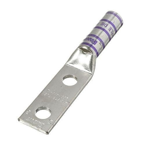 Panduit LCCX4/0-12-X Compression Connector Lug, 2-Hole, Flex, 4/0AWG, Copper