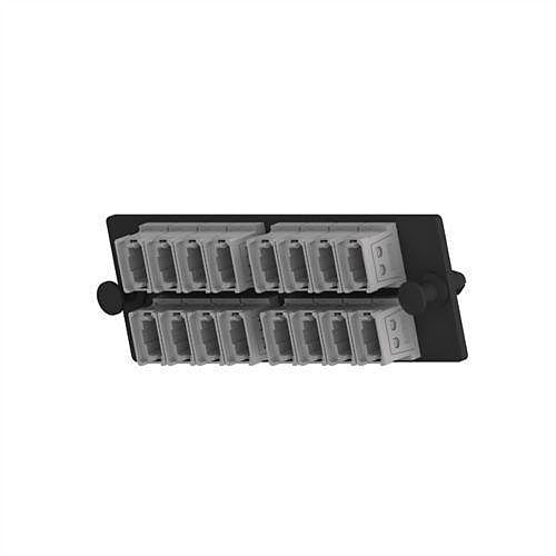 Panduit FAPH1612CGMPO FAP with 16 MPO Adapters, Horizontal, Cool Gray