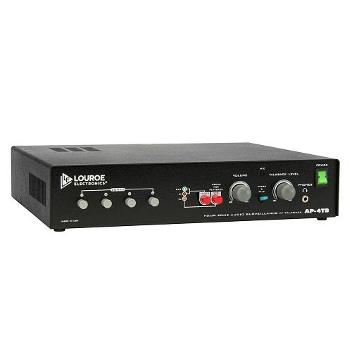 Louroe LE-322 AP-4TB 4-Zone Base Station with Talkback