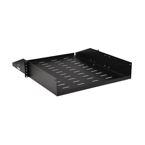 Tripp Lite SRSHELF2PUNIV SmartRack Universal-Mount Steel Rack Shelf - 2U, Vented, 21.7\\" Deep, Holds up to 100 lb. (45 kg)