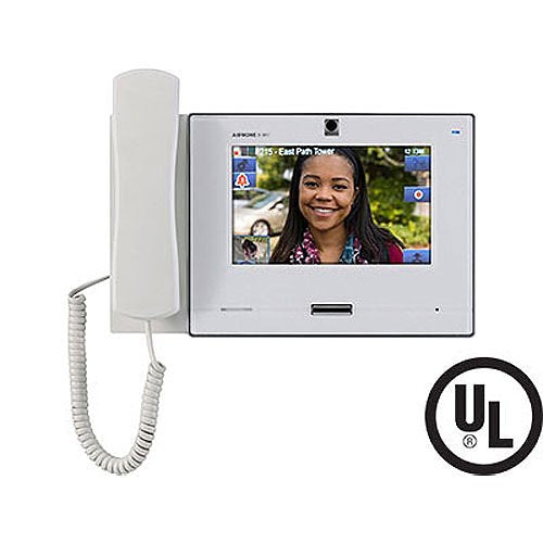 Aiphone IX-MV7-HW-JP IP Addressable Hands-Free or Handset Master Station with 7\\" Touchscreen, SIP and TAA