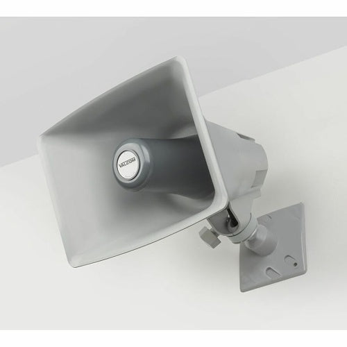 Valcom VIP-130AL-GY-IC InformaCAST One-Way Indoor/Outdoor IP High-Efficiency Horn with Long Line Extender, Gray