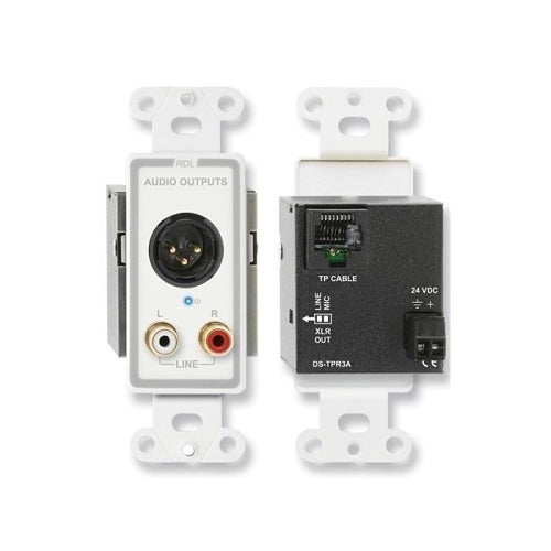 RDL DS-TPR3A Series Format-A Twisted Pair Active Three-Pair Receiver, Stainless Steel