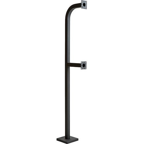 PEDESTAL PRO 72-9C-DSP Mounting Pedestal for Card Reader, Intercom System, Keypad, Biometric Reader, Telephone Entry System, Housing, Access Control System, Push Button, Camera - Black Wrinkle Image of PM-729CDSP