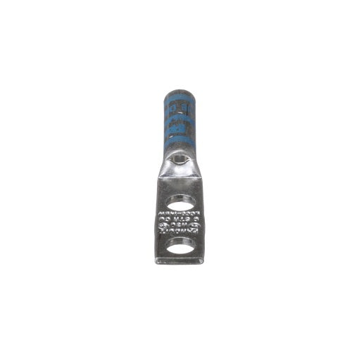 Panduit LCC6-14BW-L Compression Connector Lug, 2-Hole, #6AWG, Copper