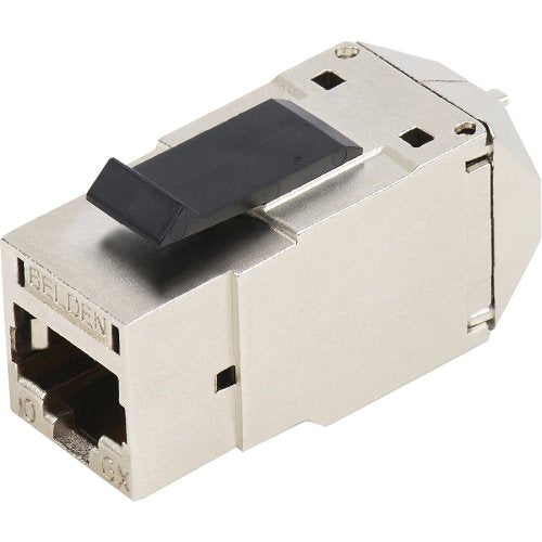 Belden RVAMJKSME-S1 REVConnect 10GX STP Modular Jack, Metal, T568 A/B, Single Pack Image of 7B-RVJKSMES1