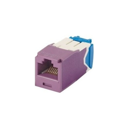 Panduit CJ6X88TGVL Mini-Com UTP RJ45 CAT6A TG Jack Module, Violet
