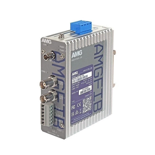 AMG Systems AMGFIB-2VT-3CC-S1A AMGFIB Series 2-Channel CVI / TVI / AHD / CVBS Video Transmitter, 3-Contact Closure, Singlemode 20Km, 1-Fiber, A-Side