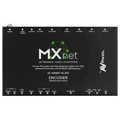 AVPro Edge AC-MXNET-1G-EV2 MXnet 1G Evolution II Encoder, 4K / 60fps, 4:4:4