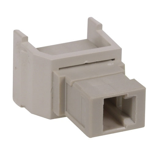 Hubbell SFMTRJEI Snap-Fit Fiber Adapter, MT-RJ, Ivory