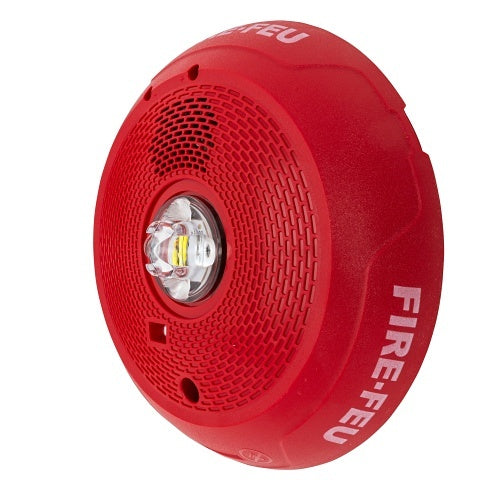 System Sensor PC2RLED-B 2-Wire Bilingual Horn Strobe, Ceiling, Red