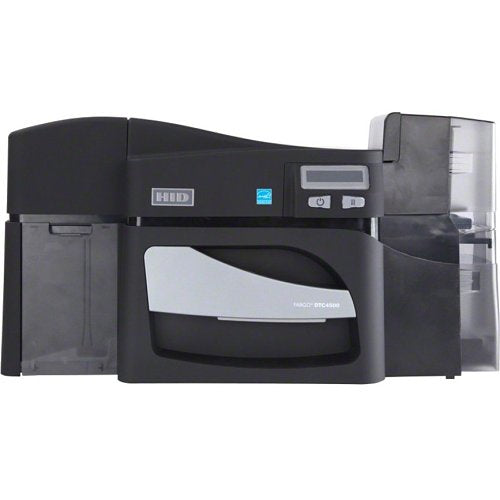 HID FARGO 055120 DTC4500e Double Sided Dye Sublimation/Thermal Transfer Printer - Monochrome - Desktop - Card Print Image of FX-55120