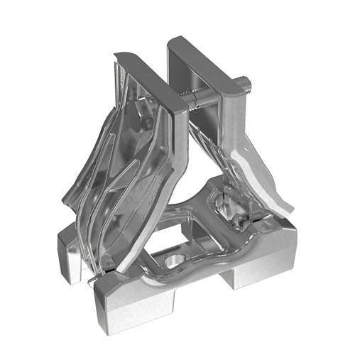 Panduit CCALTR2730-X Cable Cleat, Aluminum, Trefoil Configuration